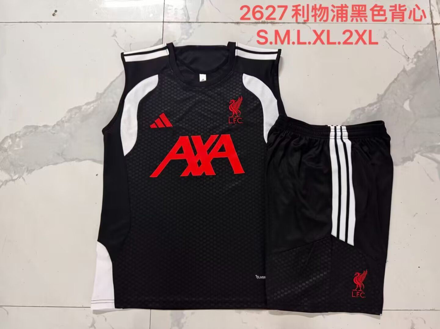 AAA Quality Liverpool 26/27 Black/Red Vest Training Kit Jerseys